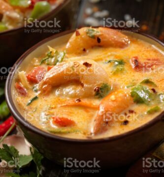 crema de mariscos