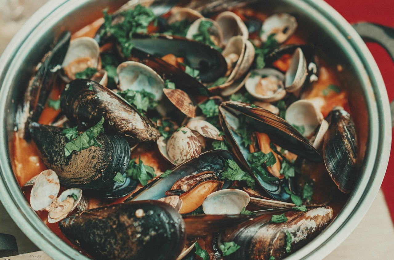 cazuela de mariscos