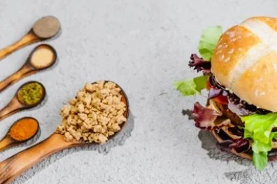 hamburguesas de soja texturizada