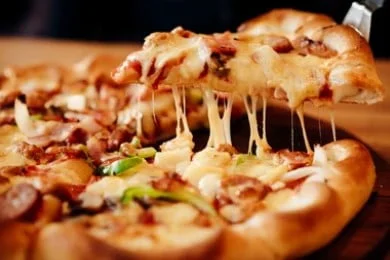 pizza crujiente
