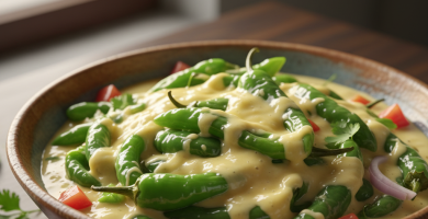 Ema datshi, receta tradicional de Bután con chile y queso